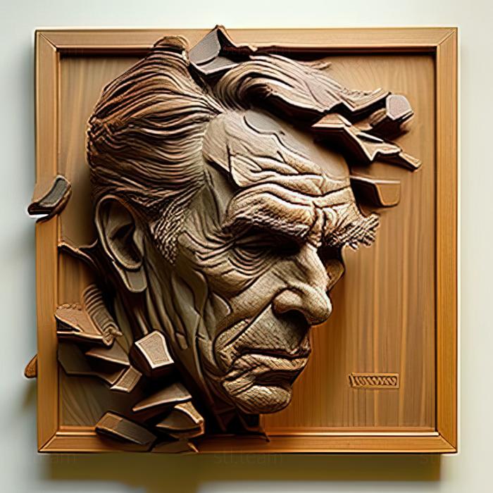 3D model Robert Ryman American artist (STL)